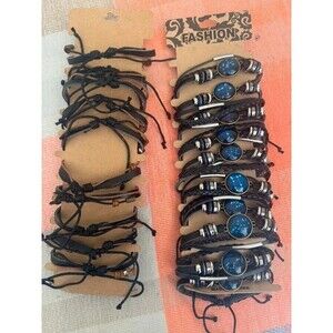 Men’s Leather Bracelets – Evil Eye & Zodiac Designs